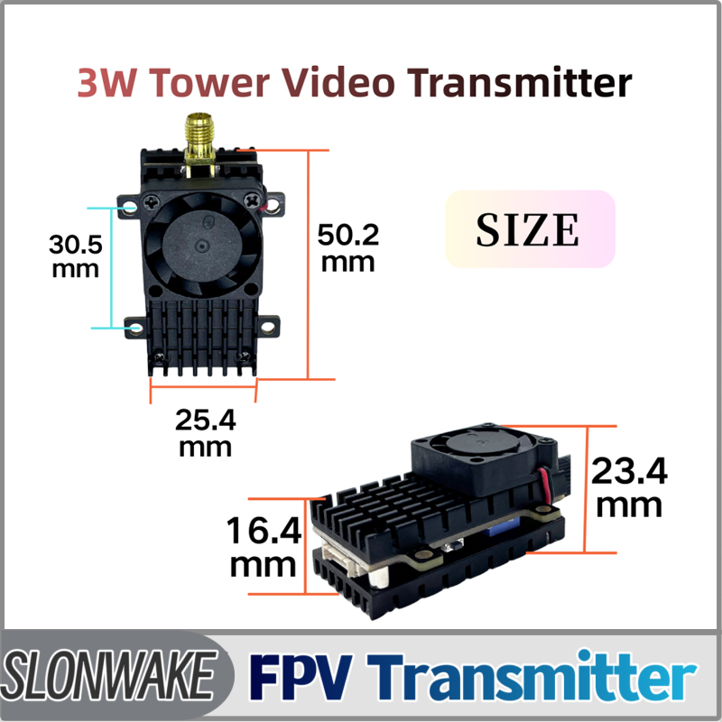 Fpv Drone Transmitter - SLONWAKE 5.8G 3000mW Simulation VTX FPV