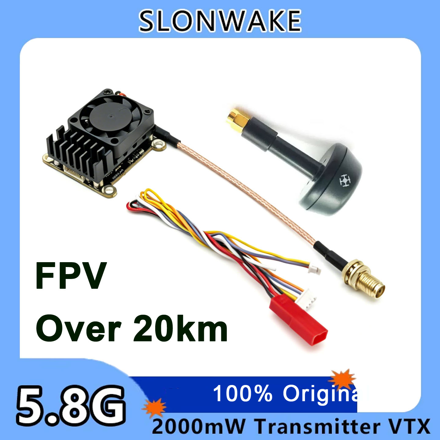 New upgrade 5.8Ghz 2W adjustab - đánh giá và giá Fpv Drone Transmitter